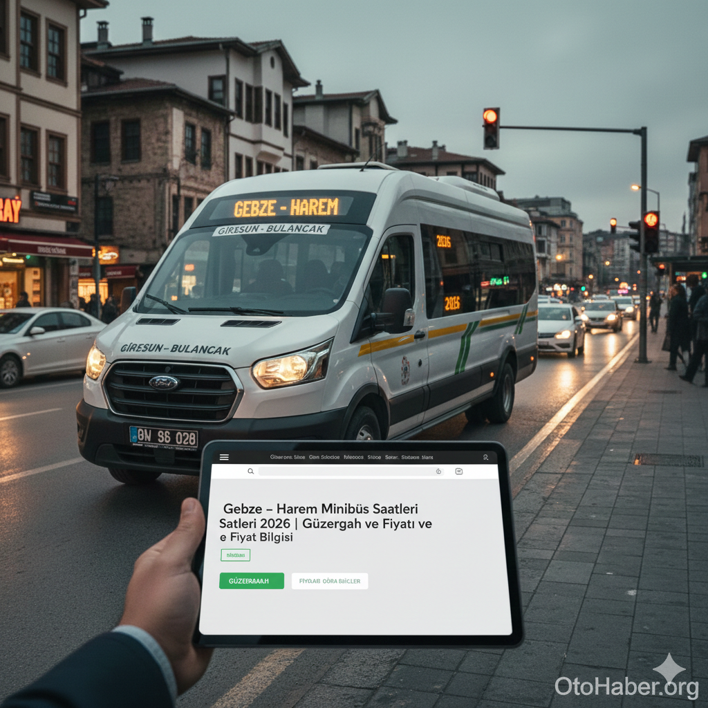 Gebze – Harem Minibüs Saatleri 2026 | Güzergah ve Fiyat Bilgisi