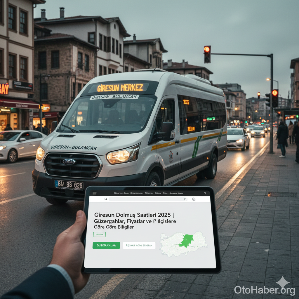 Giresun Dolmuş Saatleri 2025 | Güzergahlar, Fiyatlar ve İlçelere Göre Bilgiler