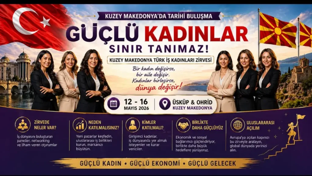 Türk kadın girişimcilerinin Avrupa açılımı Üsküp ve Ohrid’de ele alınacak