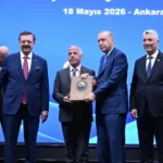 Türkiye Odalar ve Borsalar Birliğinden Akyürek’e Hizmet Şeref Plaketi