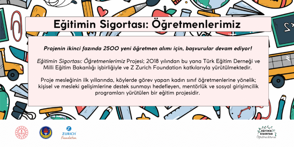 2 bin 500 kadın öğretmen Eğitimin Sigortası Projesi'ne alınacak