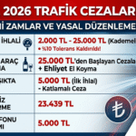 2026 Trafik Cezaları Listesi: Hız, Alkol, Radar Cezaları Kaç TL?