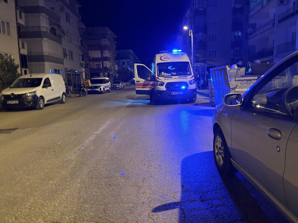 Mudanya'da kontrolden çıkan motosiklet sürücüsü yol kenarına savruldu