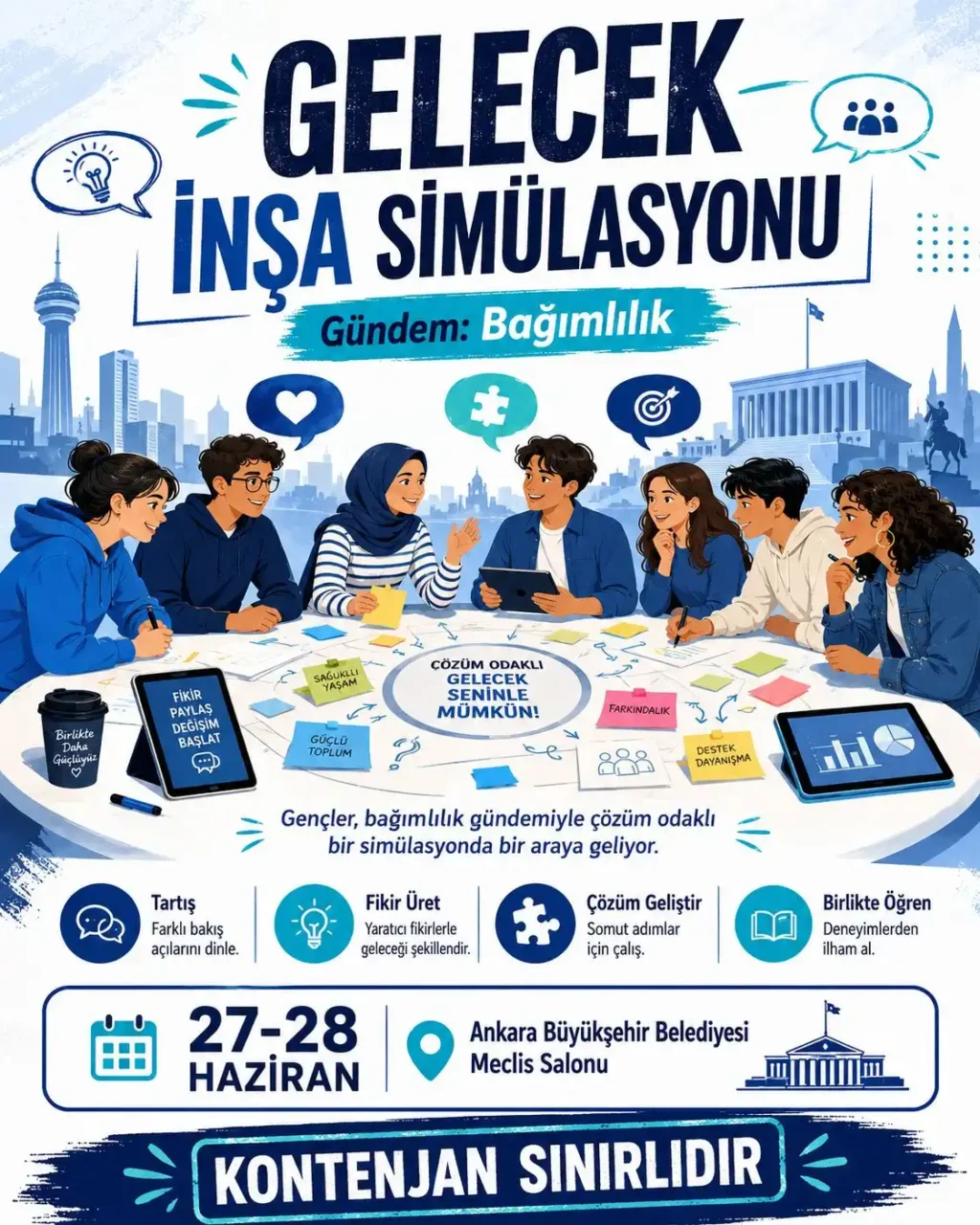 Başkentte gençler karar alacak: Gündem bağımlılıkla mücadele