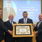 Çorum'dan İçişleri Bakanı Çiftçi'ye Fahri Hemşerilik Beratı takdim edildi