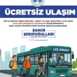 Elazığ'da LGS nedeniyle otobüs seferleri ücretsiz oldu
