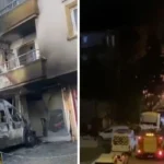 Keçiören'de gece çıkan yangında dükkan, minibüs ve daire zarar gördü