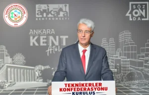 Teknikerler Konfederasyonu kuruluşu basın açıklamasında; 'Meslek Odası' talep etti