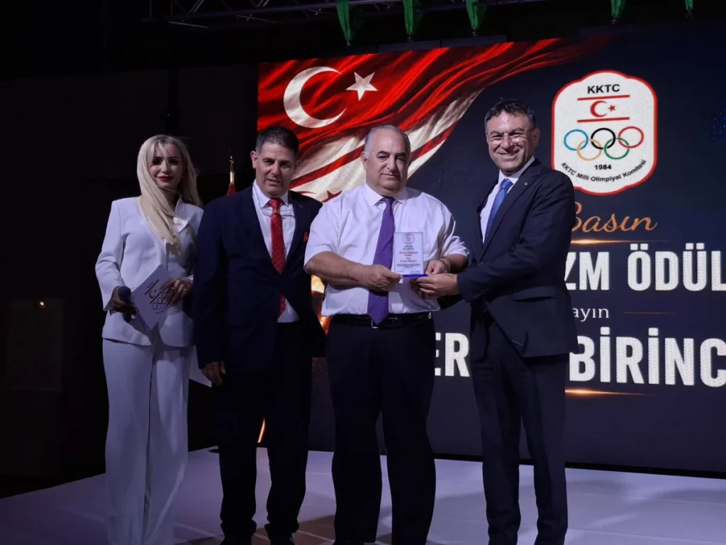TİMBİR Yüksek İstişare Kurulu Üyesi Ertan Birinci’ye KKTC Milli Olimpiyat Komitesi’nden ödül