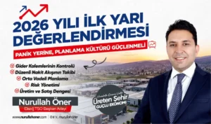 Nurullah Öner: “Ekonomik Zorlukların Çözümü Kontrollü Büyüme ve Doğru Planlamadır”