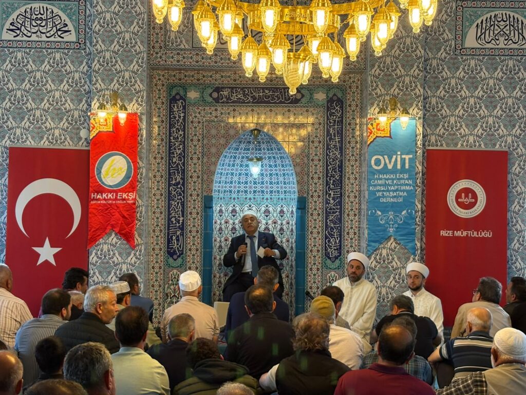Ovit Hacı Hakkı Ekşi Camii’nde Kur’an ziyafeti yaşandı