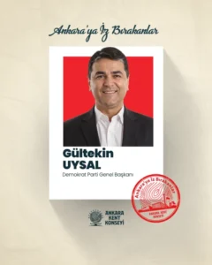 AKK “Ankara'ya İz Bırakanlar"ın konuğu Demokrat Parti Genel Başkanı Gültekin Uysal oldu