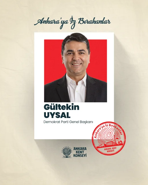 AKK “Ankara'ya İz Bırakanlar"ın konuğu Demokrat Parti Genel Başkanı Gültekin Uysal oldu