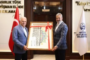 Binali Yıldırım HBB Başkanı Öntürk'ü ziyaret etti