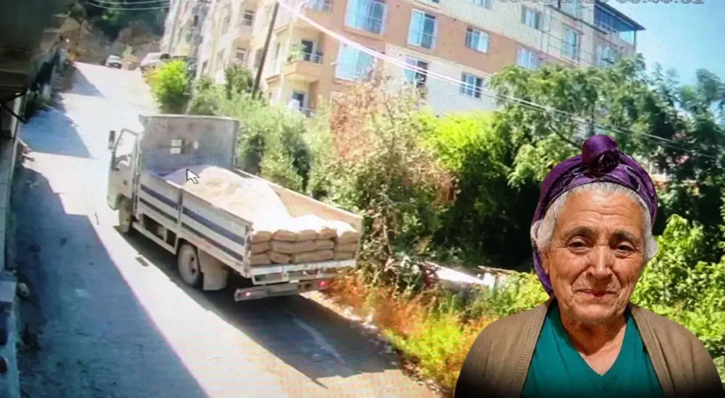 İncir toplayan kadın kamyonun altında kaldı