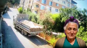 İncir toplayan kadın kamyonun altında kaldı