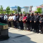 Şehit Jandarma Er Abdulbaki Kurçak'ın babası Efo Kurçak son yolculuğuna uğurlandı