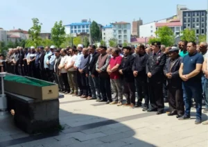Şehit Jandarma Er Abdulbaki Kurçak'ın babası Efo Kurçak son yolculuğuna uğurlandı