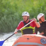 Vali Ziya Polat, Akyaka Kanyonu'ndaki rafting heyecanına katıldı